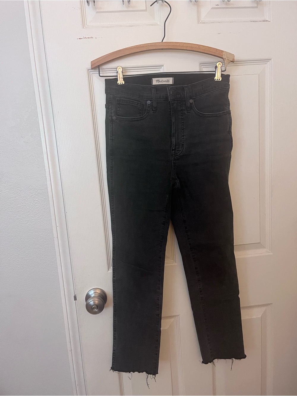 Madewell Stovepipe Black High-Rise Jeans - Size 25